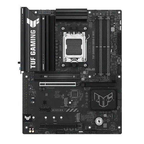 Материнская плата AM5 Asus TUF GAMING B850M-E WIFI, B850, 4xDDR5, Int.Video (CPU), 4xSATA3, 3xM.2, 1xPCI-E 5.0 x16, 1xPCI-E 4.0 x1, Realtek 7.1, Realtek 2.5Gb, WiFi 6E, Bluetooth 5.3, 6xUSB 3.2 / 4xUSB 2.0, HDMI/2xDP, MicroATX - фото 2