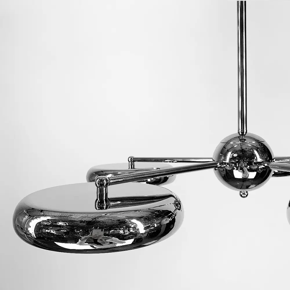 Люстра дизайнерская на 5 световых блоков Line.F S 011/5 CR - фото 3