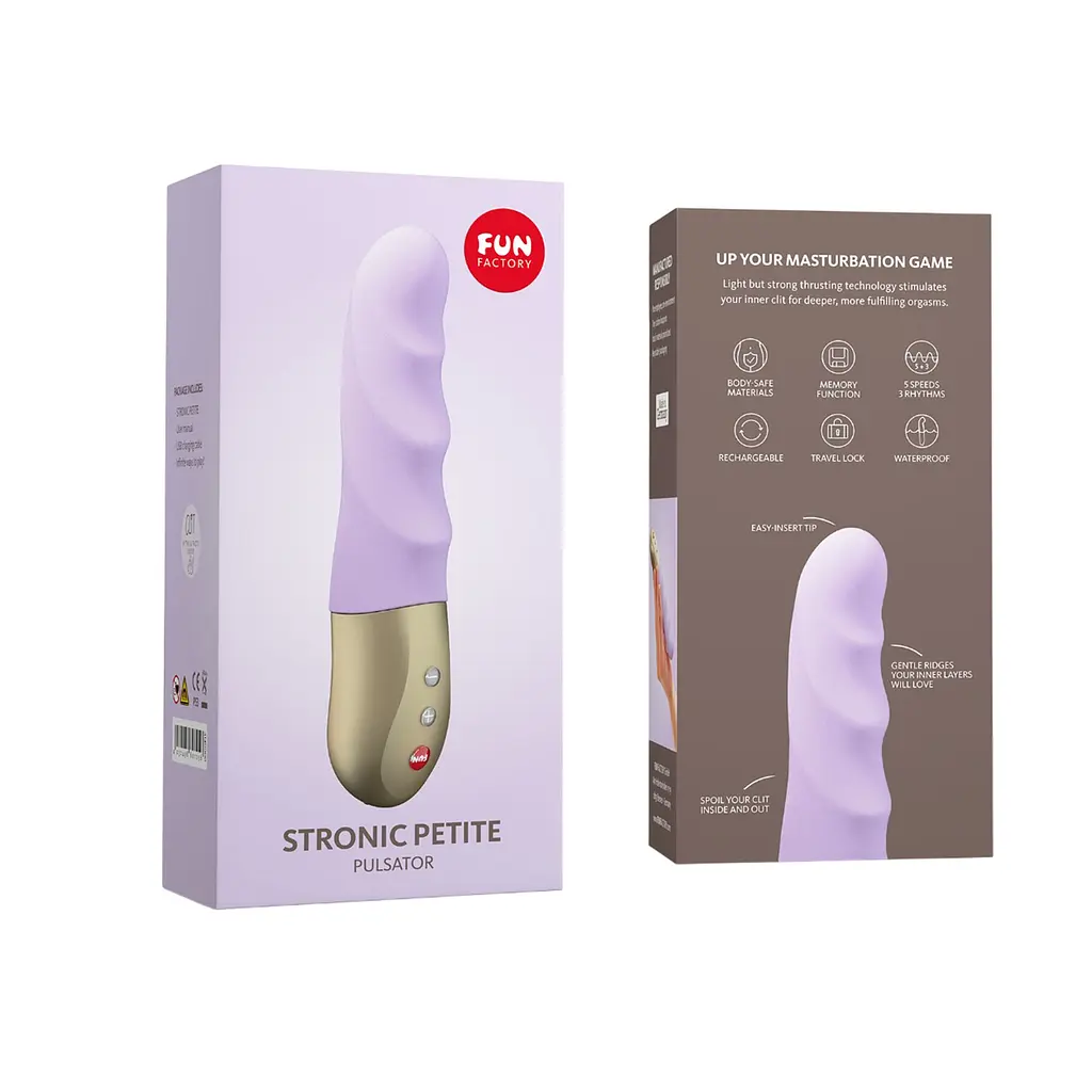 Мініпульсатор Fun Factory STRONIC PETITE pastel lilac, 8 режимів, підходить для початківців - фото 8