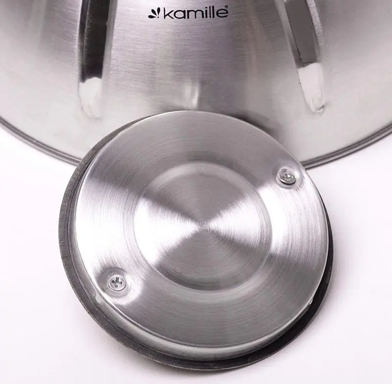 Чайник Whistling Kettle із нержавіючої сталі зі свистком Kamille Ø26.5х23 см kuh0006797 - фото 4