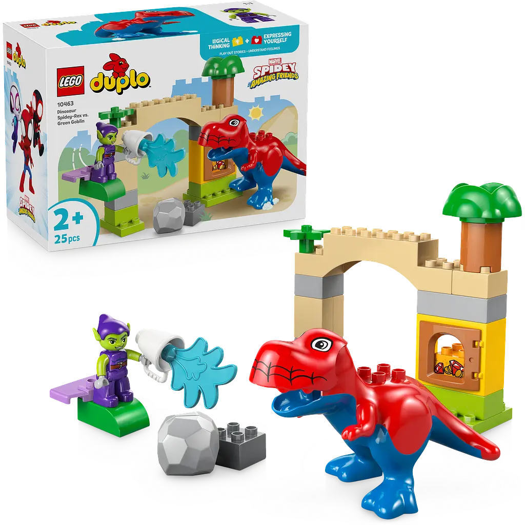 Уцінка. Конструктор LEGO DUPLO Disney Динозавр Spidey-Rex проти Зеленого Гобліна 25 деталей (10463)  - фото 2