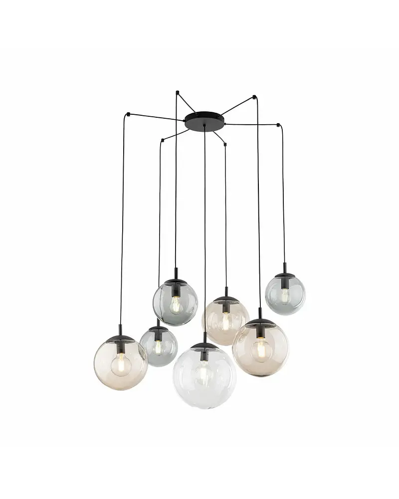 Подвесной светильник TK Lighting 4863 Esme E27 7x15W IP20 Bk - фото 3