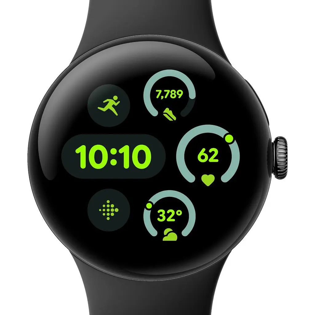 Смарт-часы Google Pixel Watch 3, 41 мм Matte Black/Obsidian Band [115658] - фото 2