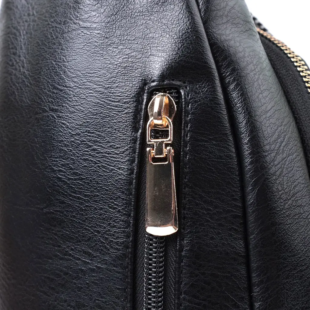Цікава жіноча сумка з однією лямкою через плече з екошкіри Vintage 22759 чорна - фото 6