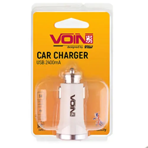 Автомобільний зарядний пристрій Voin 2USB 12/24V - 5V 2.4A (C-2411W) - фото 3