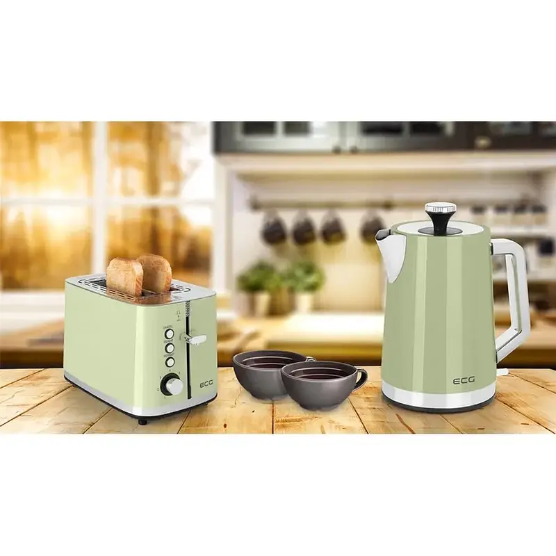 Тостер ECG ST 2766 Vintage Olive - фото 8