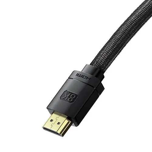 Кабель Baseus High Definition Series HDMI 8K to HDMI 8K Adapter Cable 1m чорний CAKGQ-J01 - фото 4