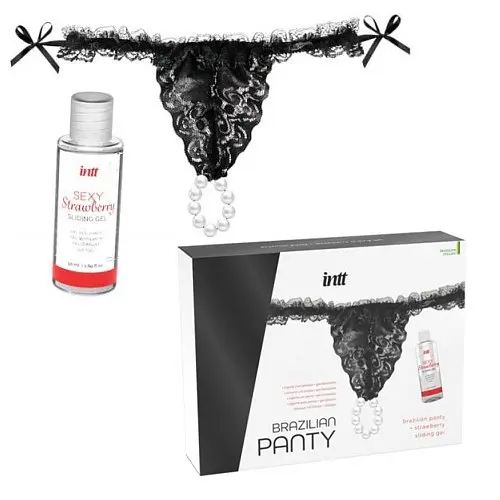 Набір Intt з трусиків та лубриканта Brazilian Panty - фото 2