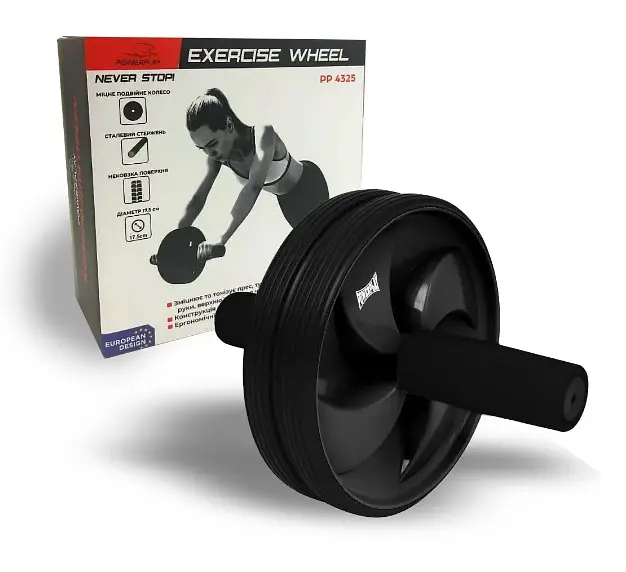 Колесо для преса PowerPlay 4325 AB SCULPT (d17.5см) Black (PP_4325) - фото 7