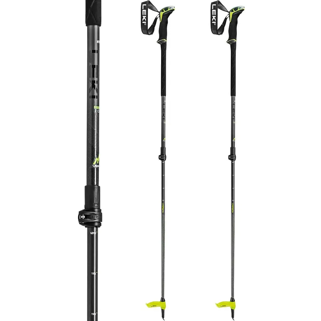 Палки Leki Guide Lite 2 Carbon Dark anthracite-Neonyellow-Black (1052-652 27381) - фото 2