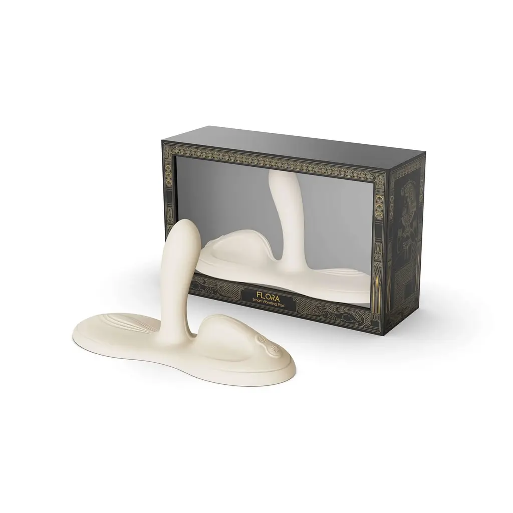 Sit-on-top смарт-вібратор Zalo - Flora Smart Vibrating Pad Ivory White, 9 моторів - фото 5