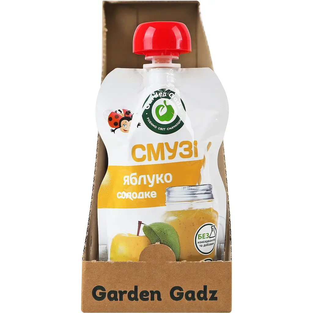 Пюре фруктове Garden Gadz Смузі яблуко солодке 120 г - фото 3