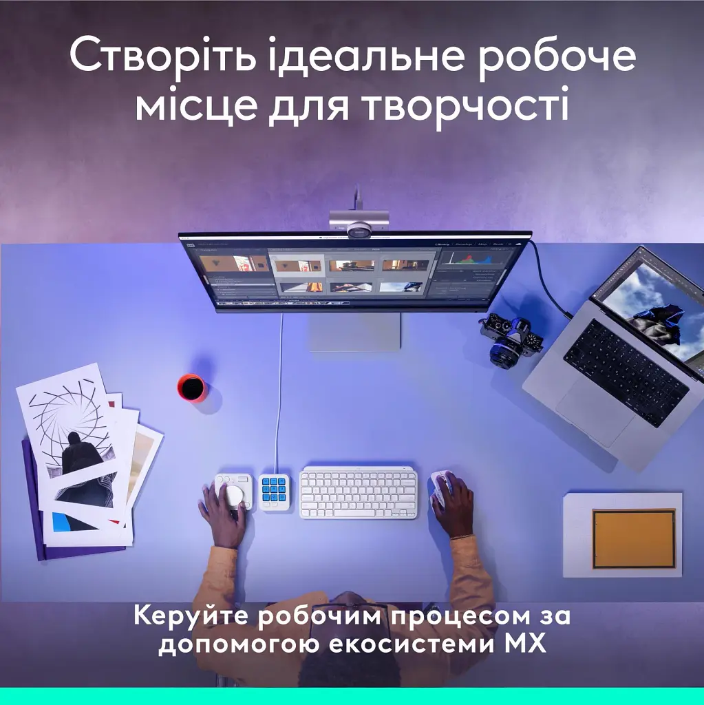 Набір блогера Logitech MX Creative Console White (920-012932) - фото 9