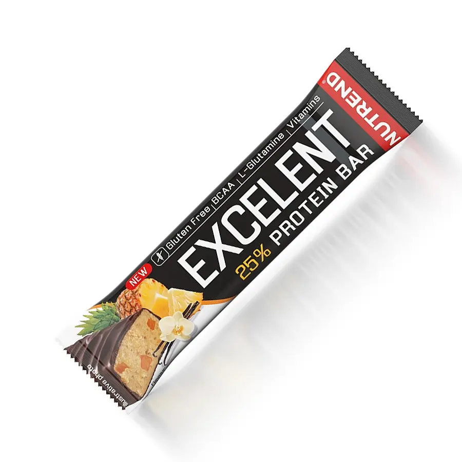 Батончик Nutrend Excelent Protein Bar, 85 грам - Ананас-ваніль у молочному шоколаді