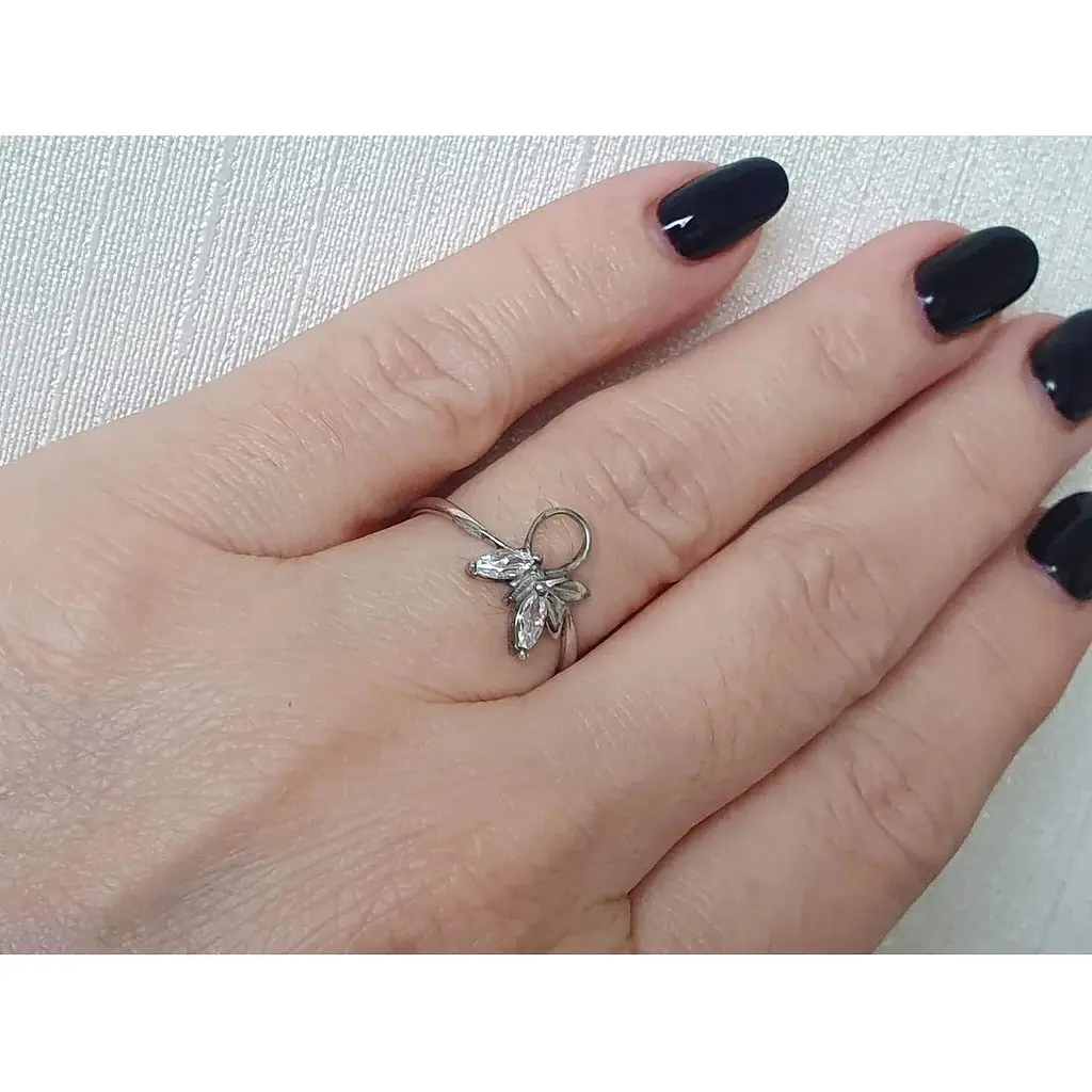 Серебряное кольцо Агни АНАСТАСИЯ с фианитами. 1598Р-CZ 17 - фото 2