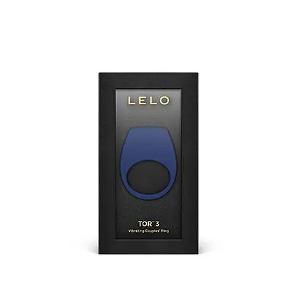 Ерекційне кільце з вібрацією LELO Tor 3 Base Blue, керування зі смартфона - фото 5