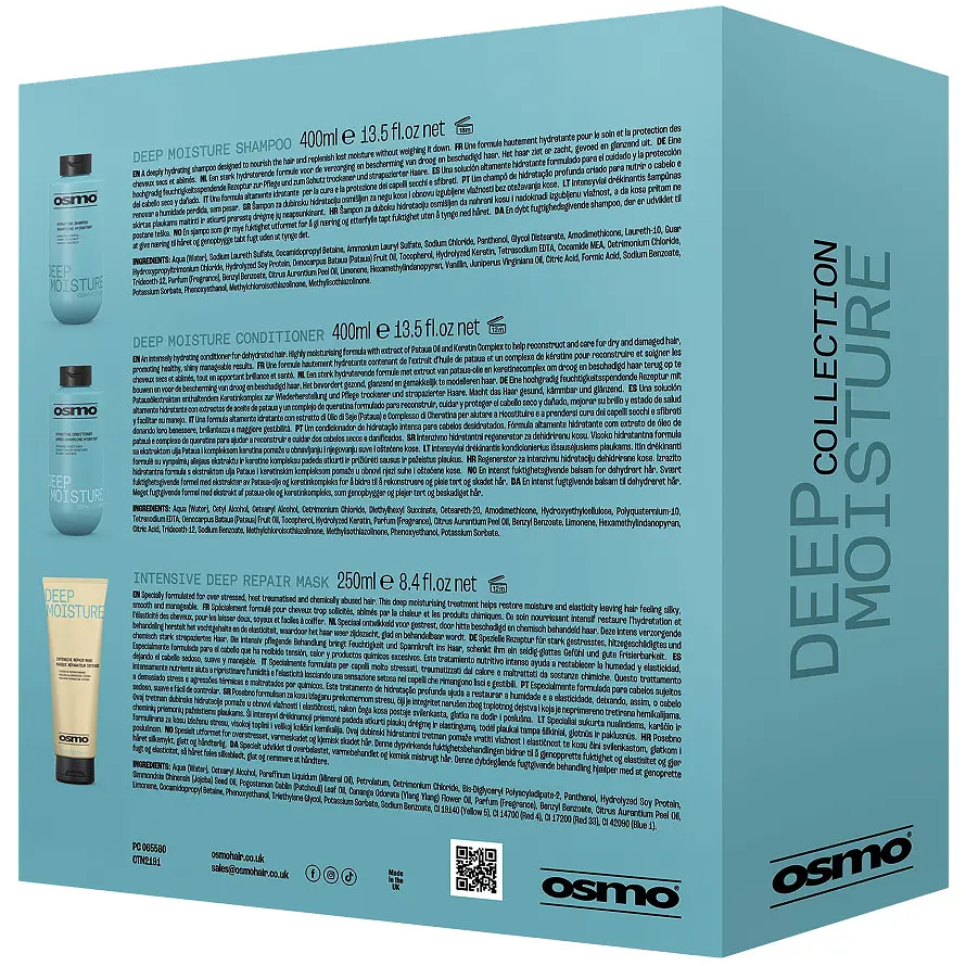 Набір для сухого волосся Osmo New Deep Moisture 2025 шампунь 400 мл + кондиціонер 400 мл + маска 250 мл - фото 5
