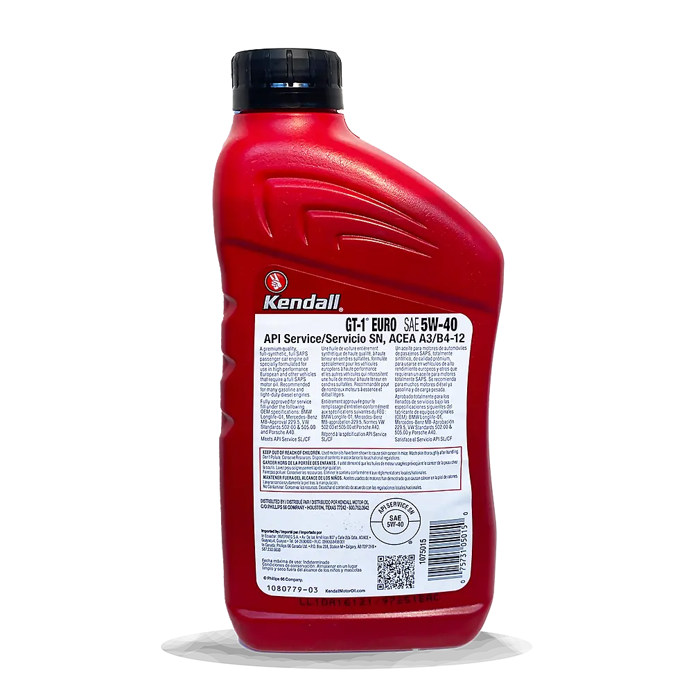 Моторна олива Kendall GT-1 EURO Premium Full Synthetic Motor Oil 5W-40, 0,946л - фото 2