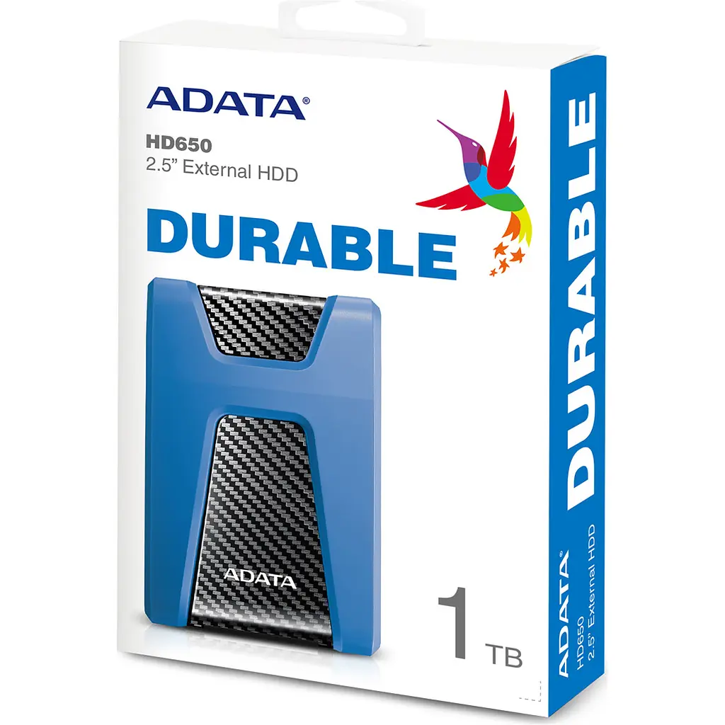 Внешний жесткий диск Adata DashDrive Durable HD650 1TB Blue [AHD650-1TU31-CBL] [118122] - фото 5