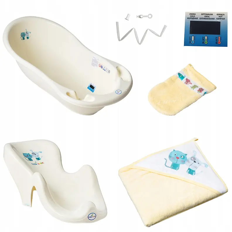 Ванночка з набором аксесуарів Tega Baby Кіт і Пес 102 см yellow (PK-102-102) - фото 2