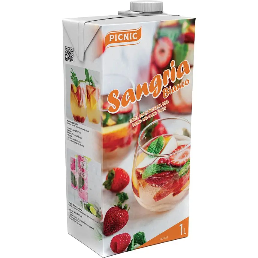 Напій винний Picnic Сангрія Б'янка біле солодке 1 л - фото 2