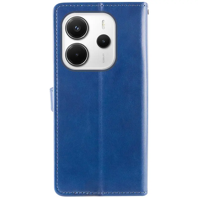 Шкіряний чохол-книжка GETMAN Gallant (PU) для Xiaomi Redmi Note 14 4G (Europe version) Синій - фото 2