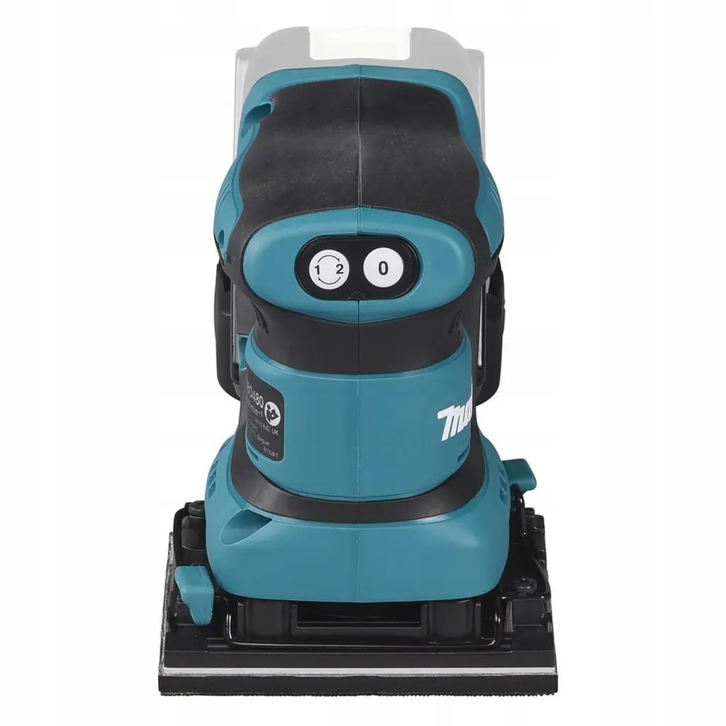 Шліфмашина вібраційна акумуляторна Makita DBO480Z (112x102 мм, 11000-14000 хв-1, BL, LXT, без акумуляторів та зарядного пристрою) - фото 3