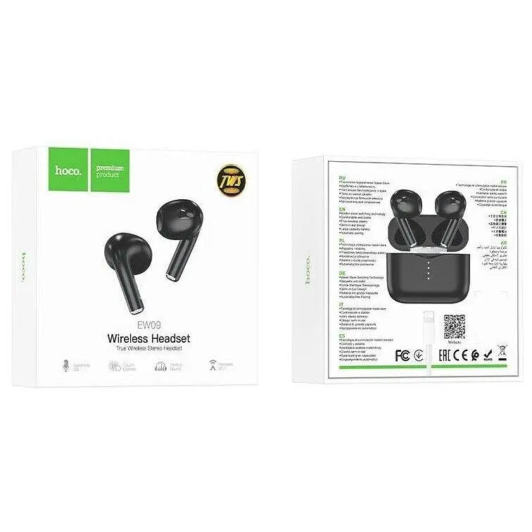 Бездротові навушники гарнітура Bluetooth Hoco EW09 Black - фото 2