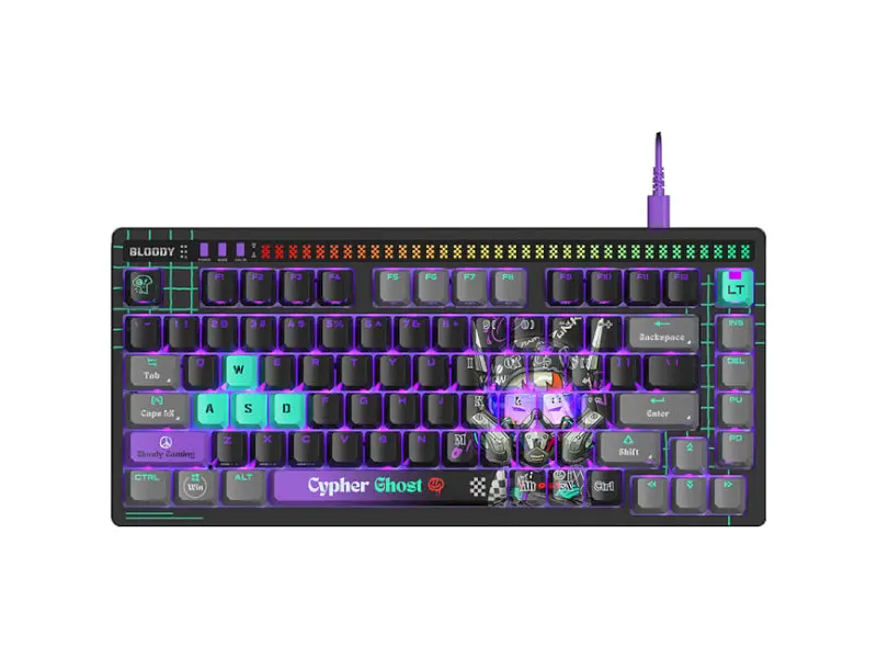 Клавіатура A4Tech BLOODY AT75 Alpha Optical Switch Cypher Ghost