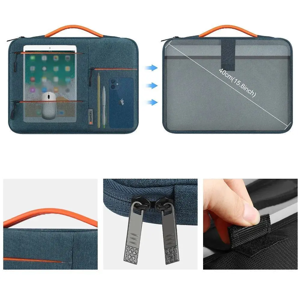 Сумка для ноутбука Haweel HWL2165 14-15" темно-синяя - фото 3