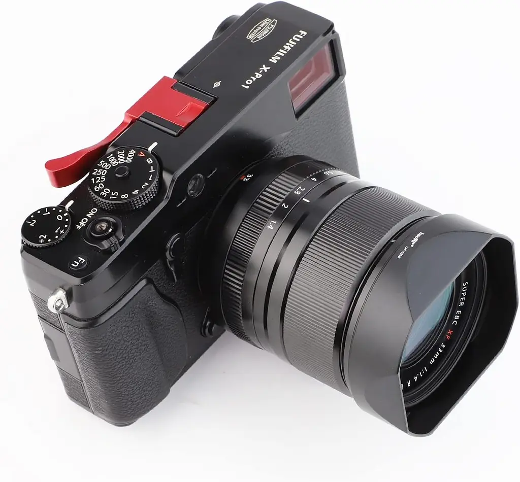 Металева квадратна бленда Haoge для об'єктивів Fujifilm XF16-80mm та XF33mm - фото 6