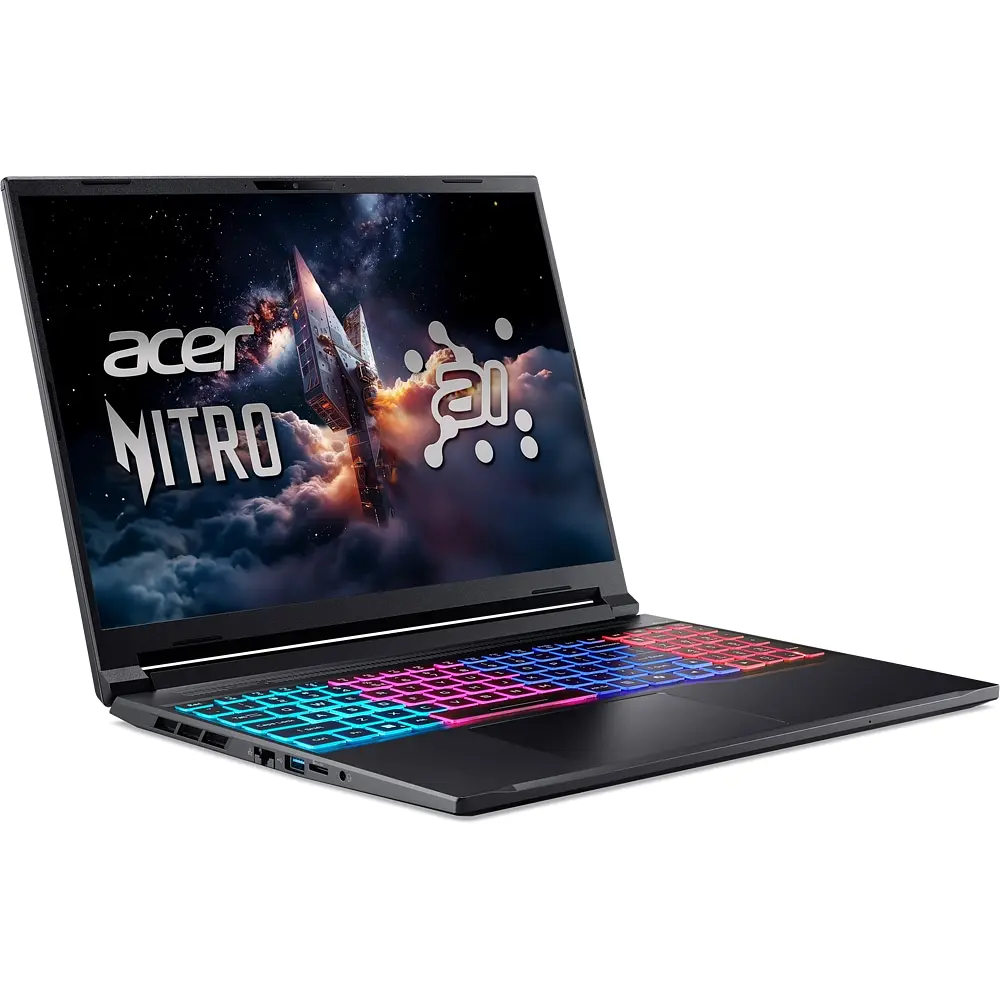 Ноутбук Игровой ACER Nitro V16S AI ANV16S-61-R5N8, AMD Ryzen AI 7 350 до 5GHz, 16" WUXGA, 32GB, SSD 1TB, NVIDIA GeForce RTX 5060 8GB, Free DOS - фото 2