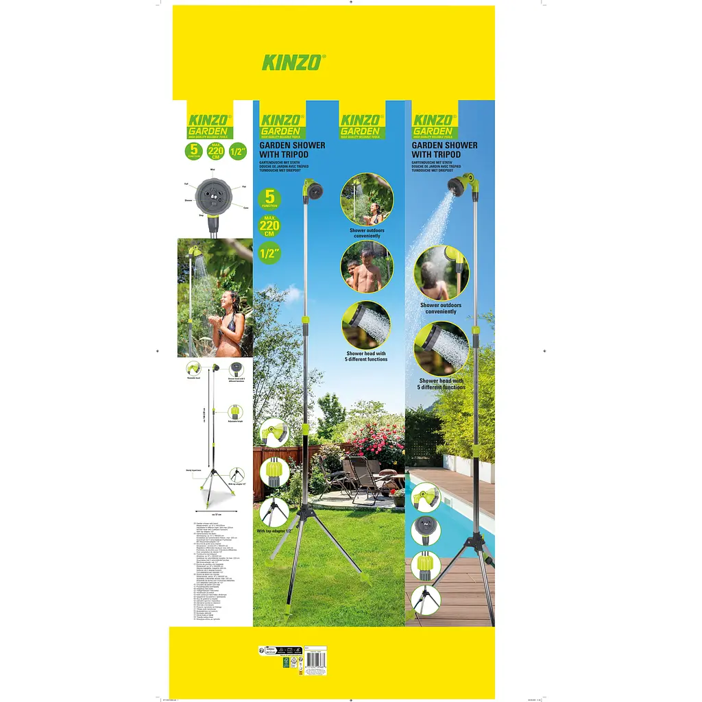 Уцінка. Душ садовий Kinzo Garden d56х160/220 см  - фото 12
