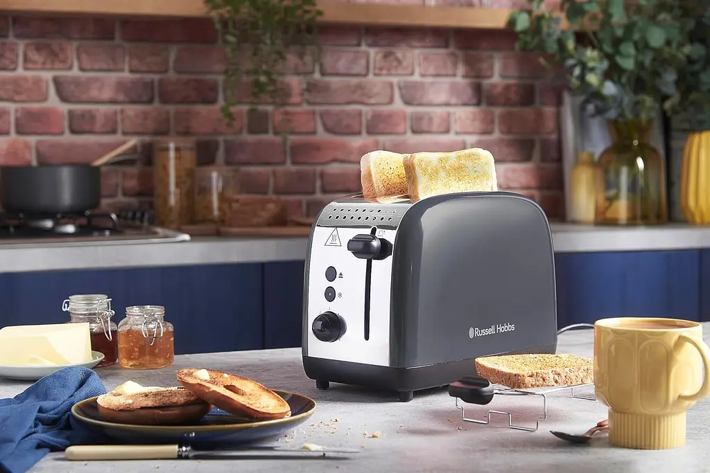 Тостер Colours Plus 1600Вт, подогрев, размораживание, металл., серый Russell Hobbs kuh0014905 - фото 5