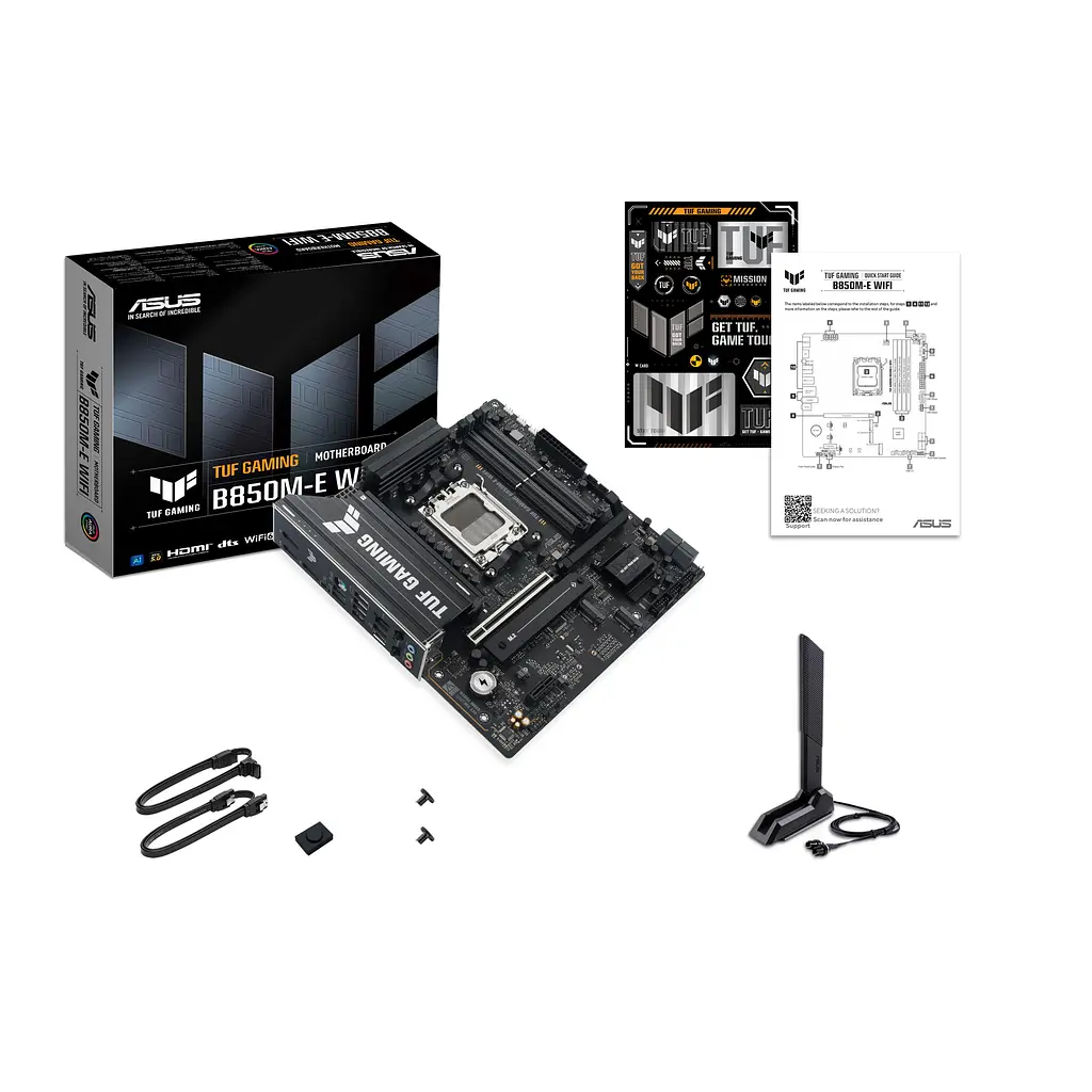 Материнcька плата TUF GAMING B850M-E WIFI sAM5 B850 4xDDR5 M.2 HDMI DP Wi-Fi BT mATX Asus teh0019086 - фото 3