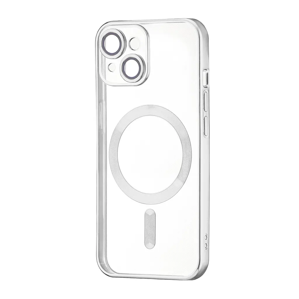 Чохол Ductil Metallic Edge with MagSafe (Protected Camera & Lens) iPhone 14 Silver