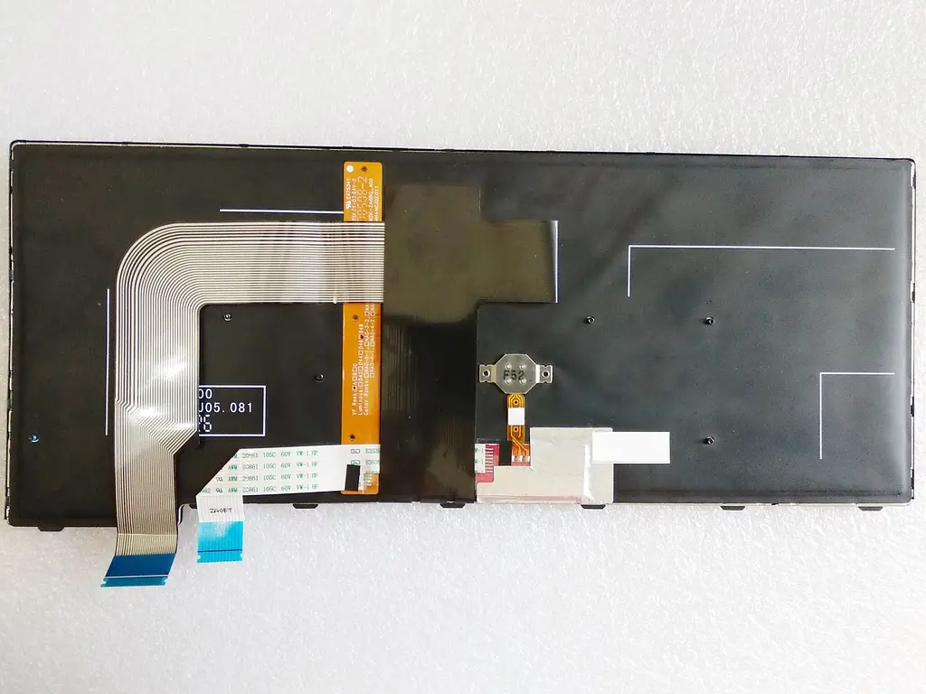 Клавіатура для ноутбуків Lenovo ThinkPad T460, T460P, T460S чорна з чорною рамкою з підсвічуванням, з трекпоінтом - фото 2