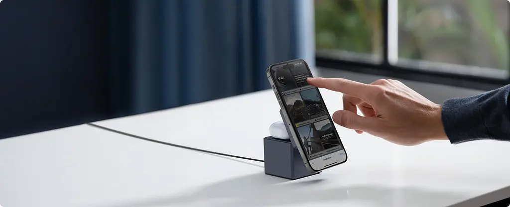 Беспроводное зарядное ANKER MagGo Wireless Charging Station 15W 3-in-1 Cube Y1811G11 - фото 9