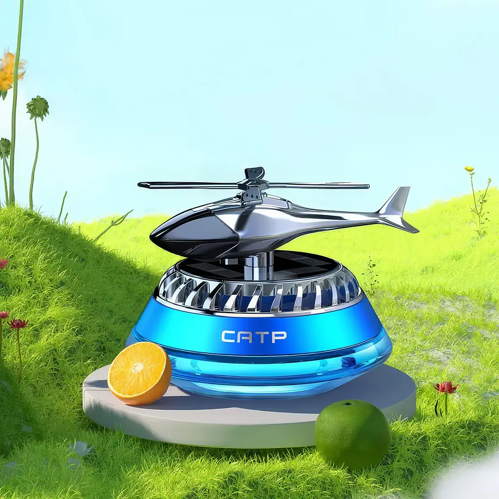 Дифузор ефірних олій Вертоліт J2 ароматизатор для автомобіля (Синій) - фото 7