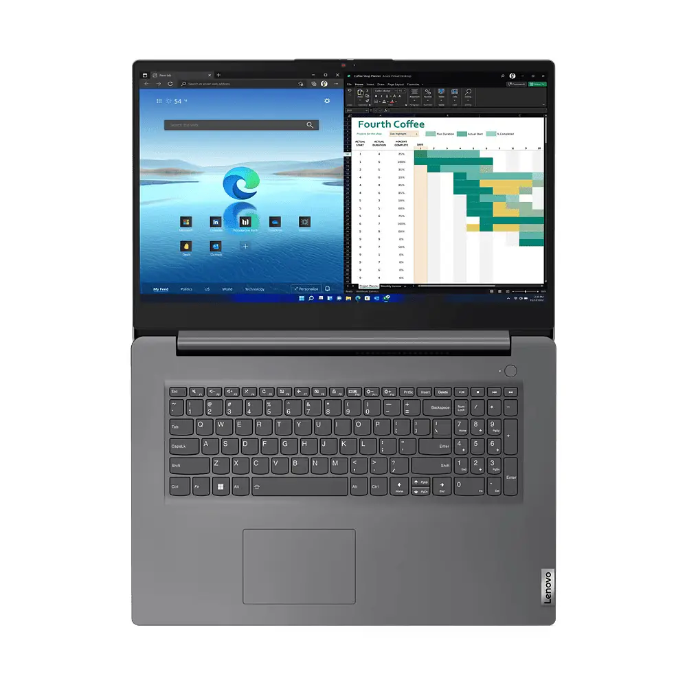 Ноутбук Lenovo V17-G4 17.3' FHD IPS AG, Intel и 3-1315U, 8GB, F256GB, UMA, Win11P, серый (83A2001XRA) - фото 7