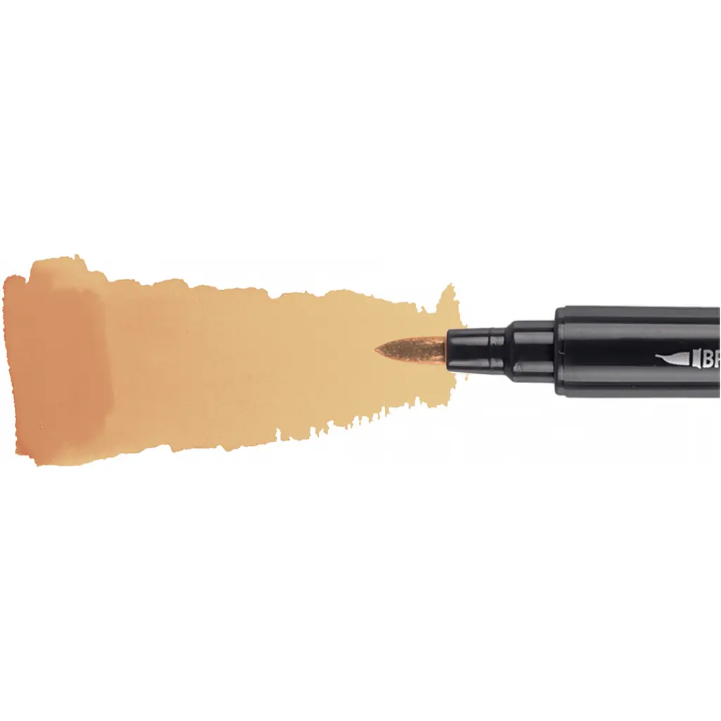 Маркер акварельний Santi Brush Marker SWB-27 теракотовий двосторонній 6 шт. (391083) - фото 2