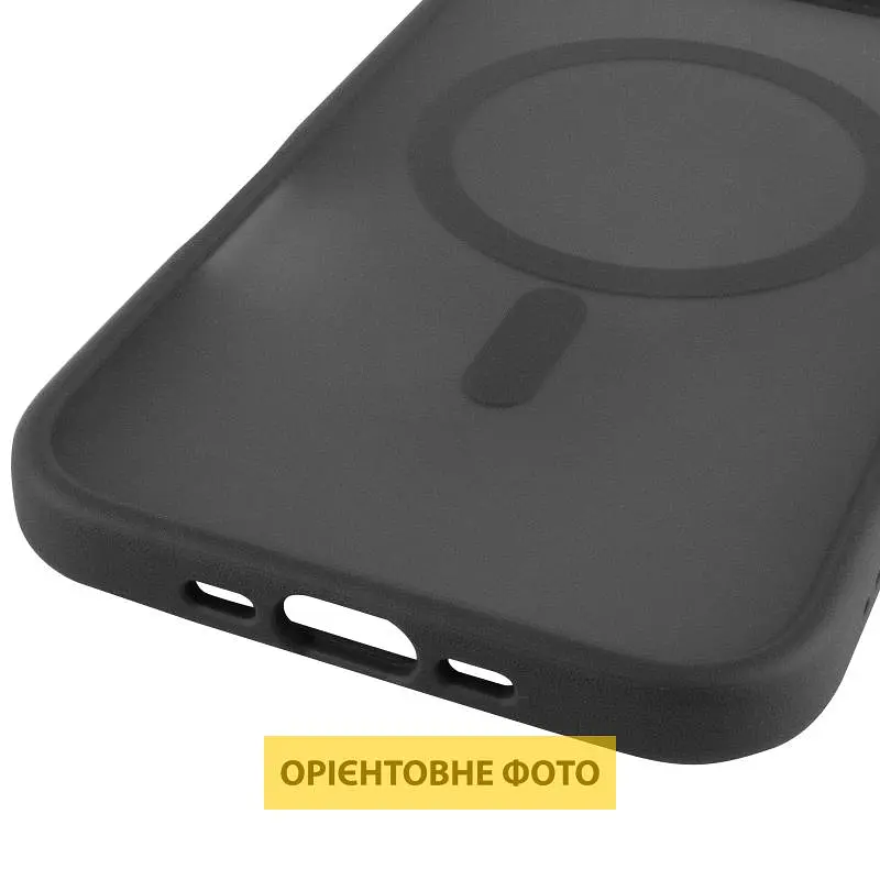 TPU+PC чохол Metal Buttons with MagSafe для Apple iPhone 17 Air (6.5") Чорний / Black - фото 5