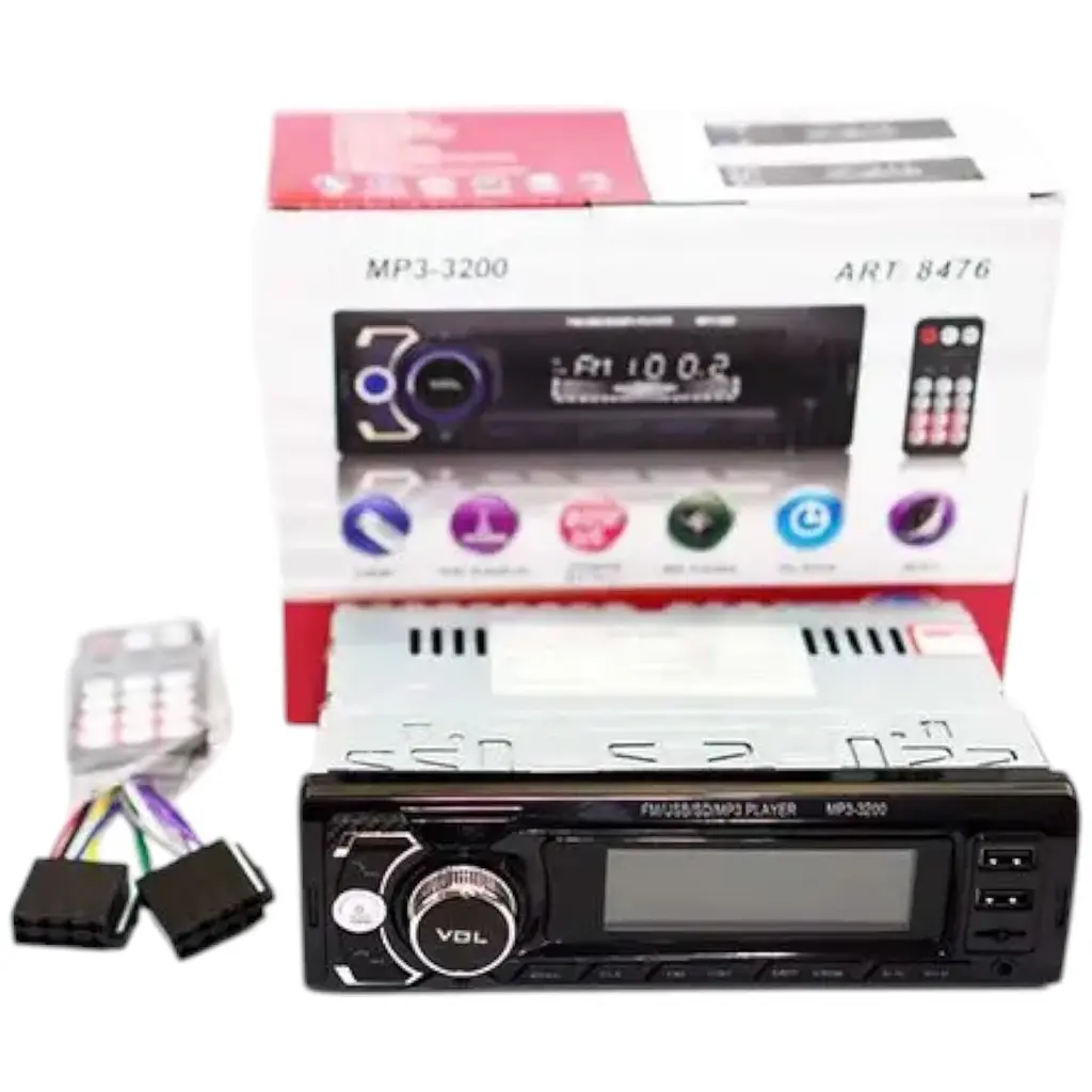 Автомагнітола UKC MP3-3200 Bluetooth+2xUSB+microSD+AUX 4x50W автомобільна магнітола чорна - фото 6
