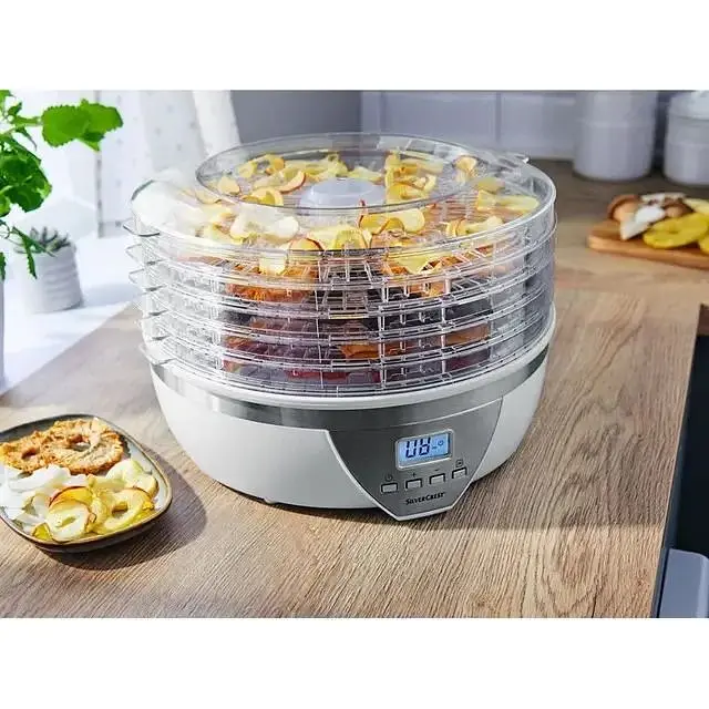 Дегидратор-сушилка для овощей и мяса SilverCrest SDA 350 A2 350 Вт до 70°С автоматическая 5 лотков - фото 9