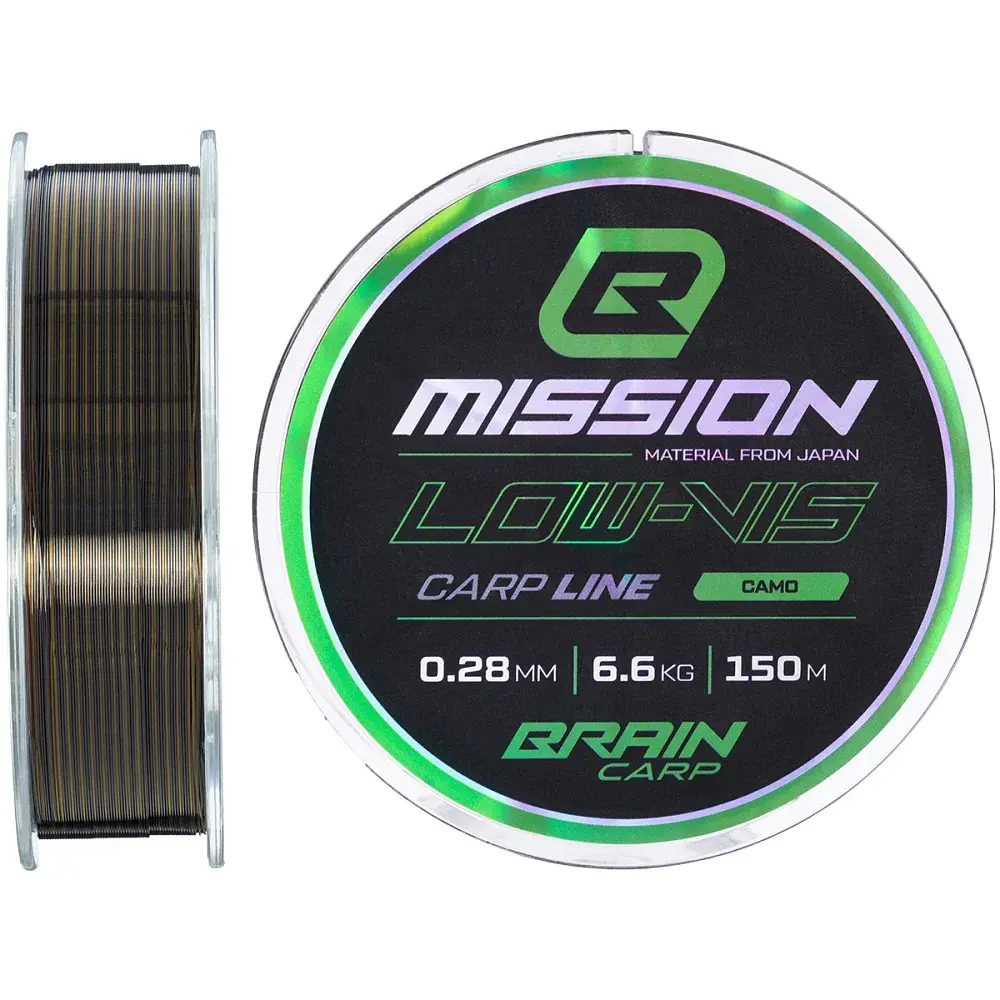 Волосінь Brain Mission Carp Line (Camo) 150m 0.28mm 6.6kg