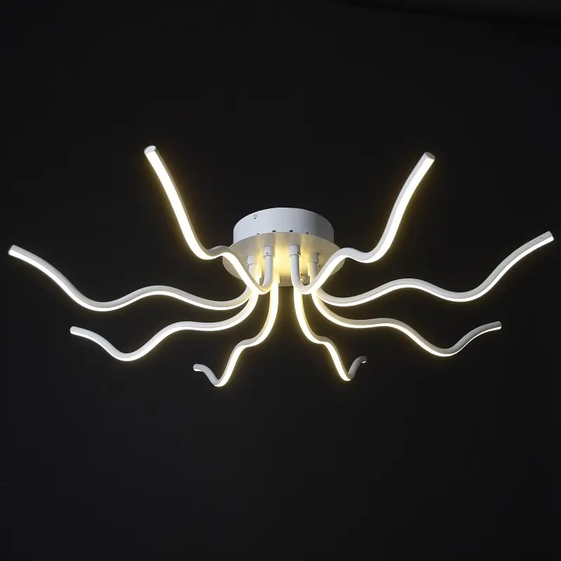 Люстра Brille павук стельова LED 96W WW WH (BL-369C/1) - фото 7