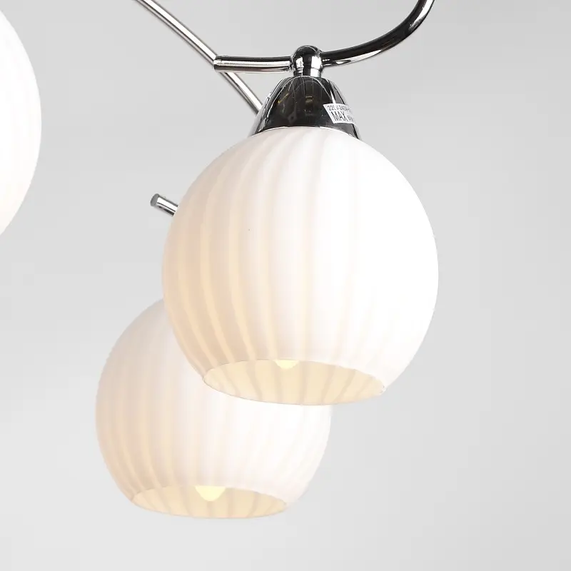 Люстра потолочная Brille классическая E14 40W CH (LK-262C/6) - фото 9