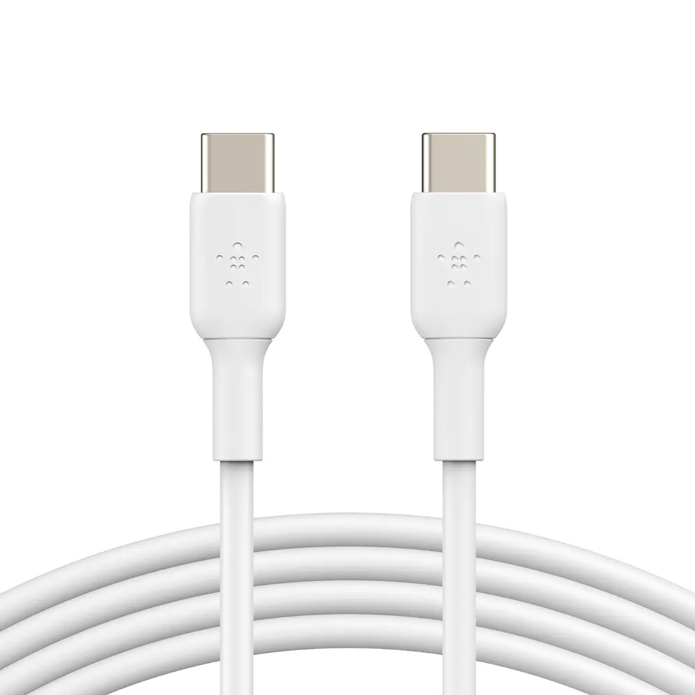 Кабель Belkin USB-C > USB-C заряджання/синхронізації 1м, 60Вт, Type-C, PVC, білий teh0013652 - фото 2