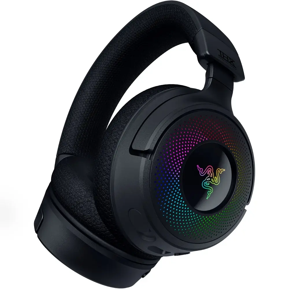 Гарнітура ігрова Razer Kraken V4, USB-A/WL/BT, RGB, чорний - фото 2