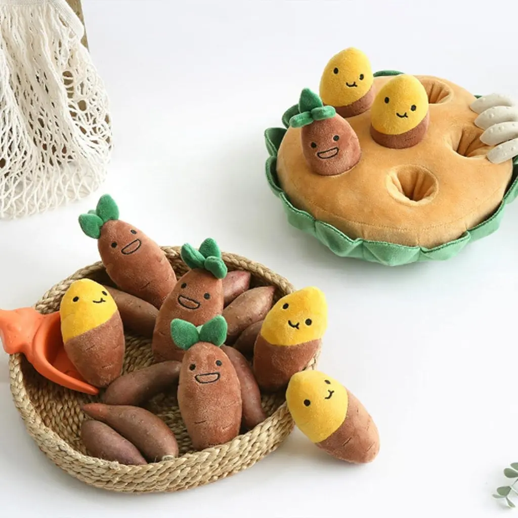 М'яка іграшка для нюхання та ігри в хованки для собак Sweet Potato Hide and Seek - фото 6